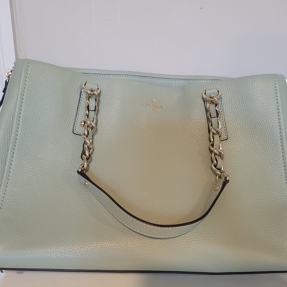 Mint green Kate Spade tote